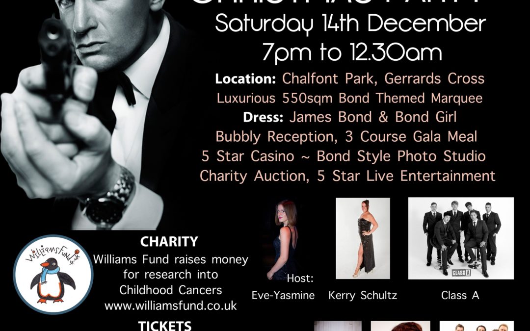 Golden Bond Christmas Party … with Honor Blackman!